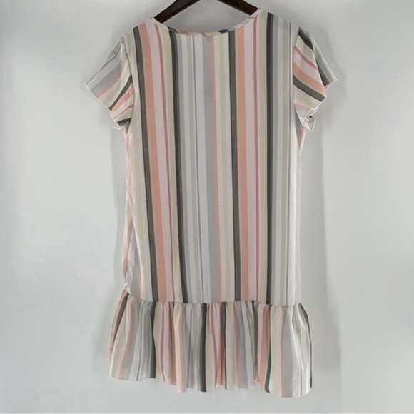PRETTY GARDEN 🌸 Baby Doll Striped Mini Swing Dress - Picture 6 of 15